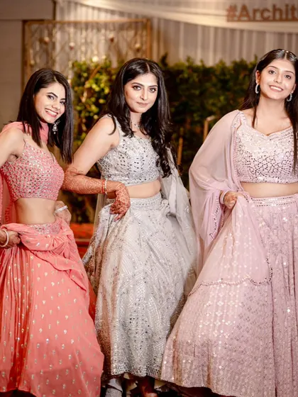 The bride with her besties, all looking gorgeous. We help create these beautiful memories on and off the dance floor.