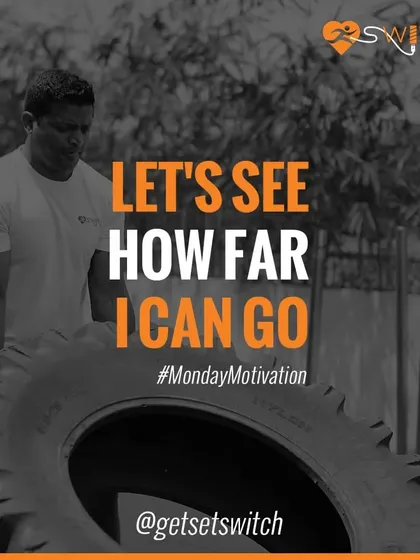 Let's see how far I can go. Pushing your limits is a daily goal here, and functional exercises like the tire flip are a perfect way to test your strength and endurance.