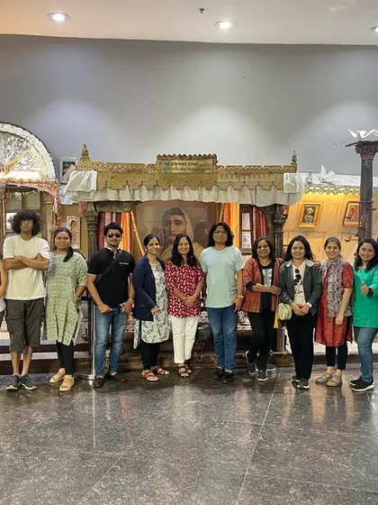 My Sitar Symphony team during our visit to Indore for a performance. Traveling and performing together builds a strong bond among the students.