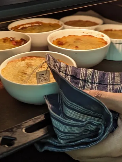 Shepherd's Pie fresh out of the oven. This dish always reminds me of Christmas time at my family's table. It’s a wonderful comfort food that stayed in India long after the British left, and I love making it for dinner gatherings.