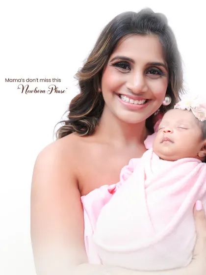A message for all mothers: don't miss this newborn phase. A smiling mother holds her sleeping baby, a beautiful reminder of how fleeting and precious these first days are.