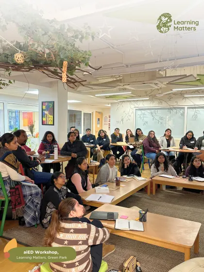 An incredible turnout of engaged educators at our aiED workshop in Green Park. The session focused on how AI tools can revolutionize education by saving time and enhancing teaching strategies for K-12 educators.