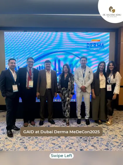 The founding members of GAID at the Dubai Derma MeDeCon 2025. Our goal is to advance the practice of integrative dermatology on a global scale.