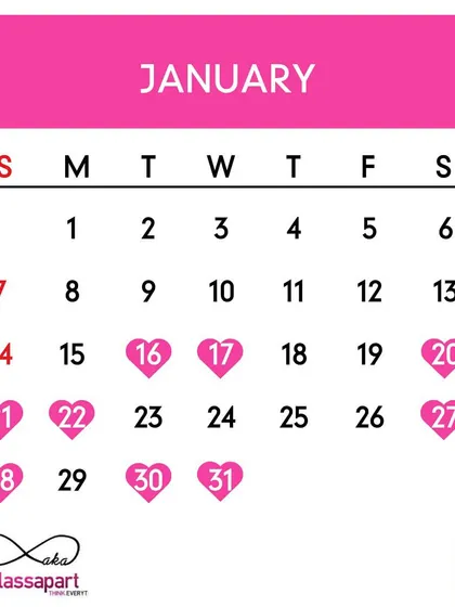 Auspicious wedding dates for January 2024.