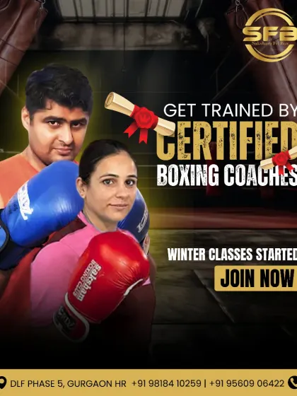 Learn from certified boxing coaches in a welcoming environment. This image features both male and female members, highlighting that our expert training is for everyone, with winter classes starting now.