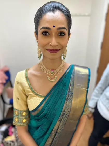 A finished look, ready for the event. Having been on this side of the chair many times, I know how important it is to feel confident and comfortable in your makeup.
