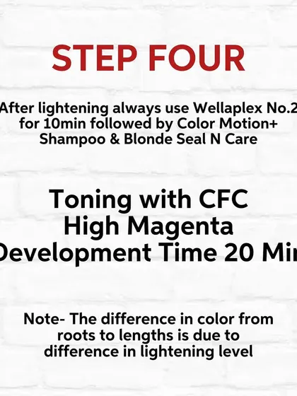 Step Four is the final toning. I used Color Fresh Create in High Magenta to achieve this incredibly vibrant, all-over pink.