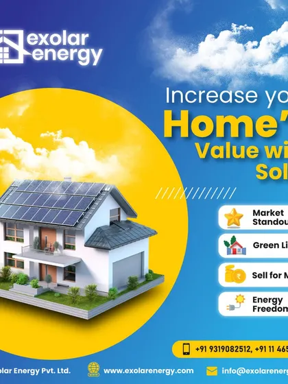 Increase your home's value with solar. It makes your property a standout in the market, demonstrates a commitment to green living, and offers the freedom of energy self-sufficiency.