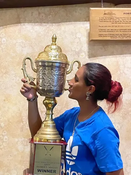 A close-up with the singles winner trophy. It’s not just about winning, it’s about the journey and the love for the game of lawn tennis.