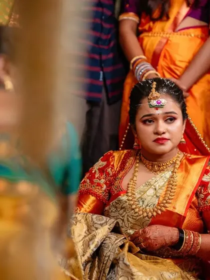 A duplicate of 79, a candid and contemplative portrait of the bride.