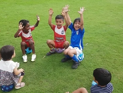 Hands up if you love football! We foster an environment of enthusiasm and passion for the sport.