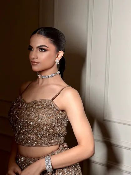 Another angle of this smokey glam look. The focus is entirely on the eyes, making them the star of the show.