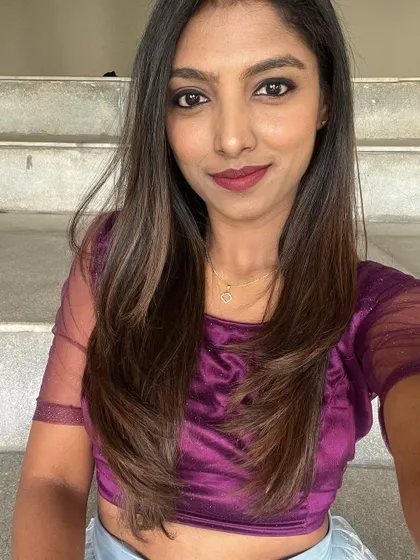 A close-up selfie from the Telugu wedding event.