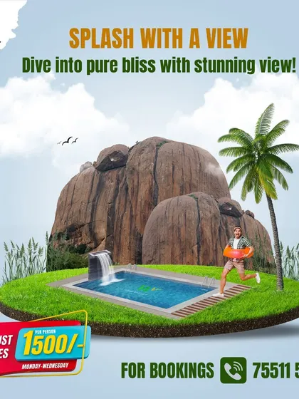 Our camping stay at Mountain Bear is just 1500 on weekdays. This all-inclusive package comes with 30+ activities, unlimited food, pool access, and our Guts and Glory combat arena.