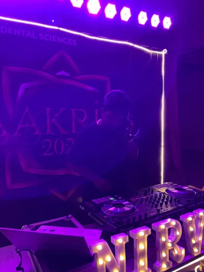 In the zone at 'Nirvana 2023'. The purple lighting and custom event branding created a fantastic mood for the night.