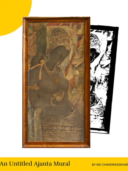 An untitled Ajanta Mural by MS Chandrasekhar, one of the rare works from Mysore court artists unveiled in our evolving showcase.
