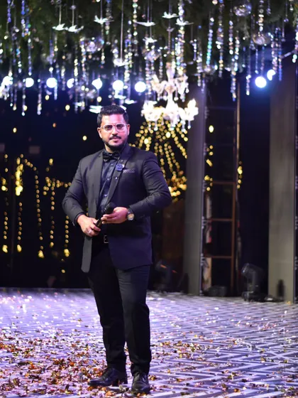 Confidence is key. A shot of me on stage, ready to deliver an unforgettable experience.