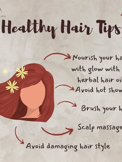 Some of my top healthy hair tips for you. Nourish your hair with my herbal oil, avoid hot showers, and do regular scalp massages. These simple things will protect your hair.
