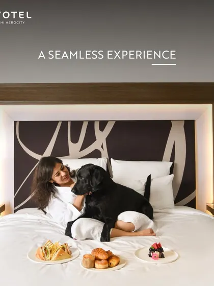 We believe luxury should be shared with everyone you love. Our pet-friendly rooms at Novotel ensure your four-legged family members can enjoy a seamless and comfortable stay right by your side.