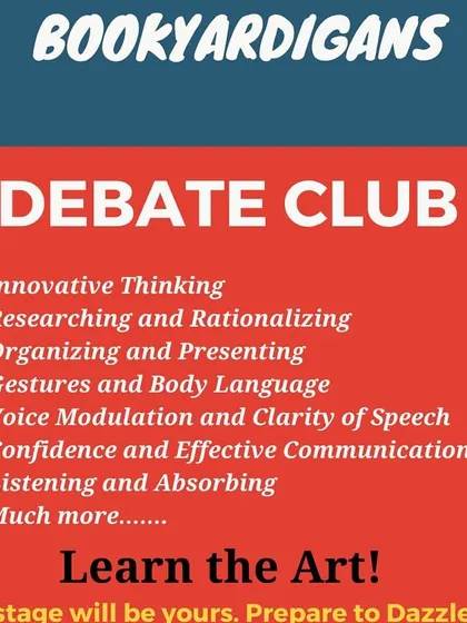 Our Debate Club is designed to give children the confidence to express their thoughts clearly and effectively. We focus on essential skills like research, public speaking, voice modulation, and body language, preparing them to dazzle on any stage. This program is perfect for kids aged 8 to 14.