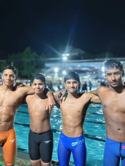 Our Group 2 relay team who also set a new state record in the 4x200m Freestyle.