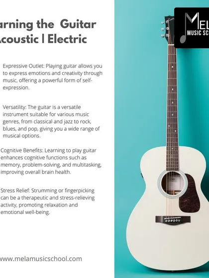 Whether acoustic or electric, playing the guitar is a powerful form of self-expression and a proven stress reliever.