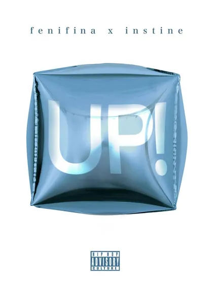 For FeniFina and Instine's track "UP!", I created a minimalist and modern graphic. The design uses a 3D-rendered metallic balloon with clean typography to convey a sleek, futuristic, and uplifting feel, showing my range beyond complex illustrations.