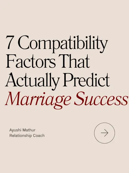 **Chemistry fades, but true compatibility lasts. These 7 factors predict marriage success.** It's not about attraction, but about your communication style, emotional availability, and how you handle conflict. These are the elements that determine if your relationship can go the distance, and the good news is, they can be built with effort.