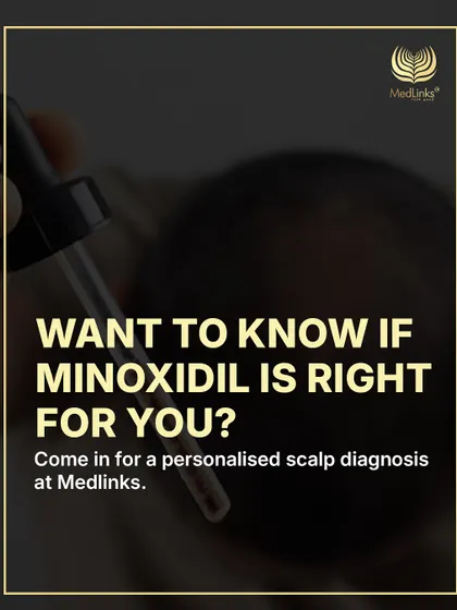 Want to know if Minoxidil is the right choice for you? The best way to find out is to come in for a personalized scalp diagnosis.