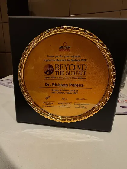 This award from the "Beyond the Surface" CME is a wonderful recognition of our collective effort to promote holistic skin, hair, and nail wellness.
