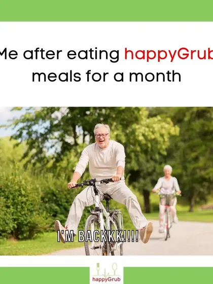 This is the feeling of being re-energized after eating our healthy meals for a month. We're here to help you upgrade your health and feel your best.