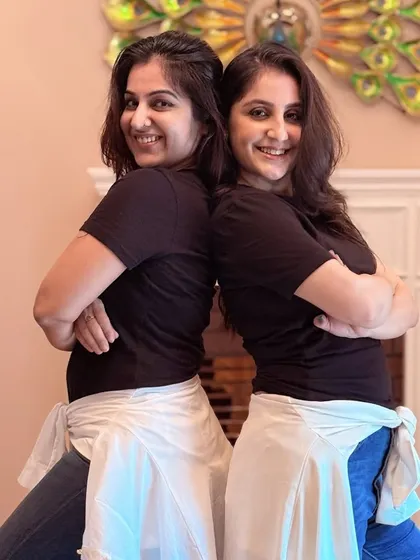 Twinning and winning! A fun shot with my dance partner, capturing the friendship and symmetry we create through dance.