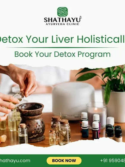 This image shows the preparation of our customized herbal oils used in detox programs. We believe in a holistic approach, using natural ingredients to support liver health and promote gentle detoxification.