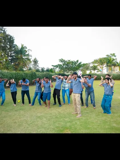 A fun moment during a team building exercise. My goal is to make sure everyone is laughing and having a good time.