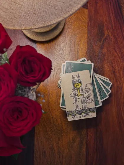Daily inspiration with the Ace of Cups. This card symbolizes new emotional beginnings and the overflowing of the heart. It reminds me that where there is love, there is life.