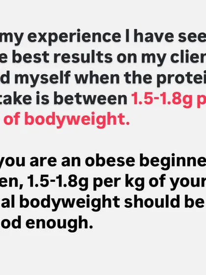 In my experience coaching hundreds of clients, the best results for muscle gain and fat loss occur when protein intake is between 1.5-1.8g per kg of bodyweight.