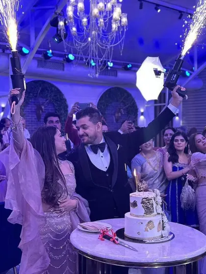 Love is in the air! Another beautiful shot from the Roka celebration, capturing the joy of the moment.