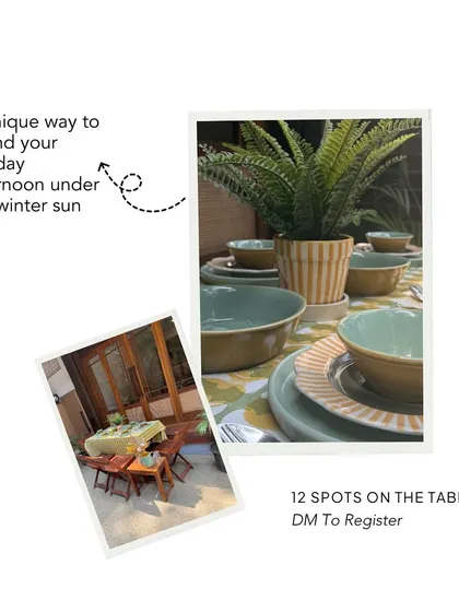 An intimate brunch under the winter sun is a unique way to spend an afternoon. I focus on creating these special, limited-spot experiences to ensure every guest feels cared for and connected.