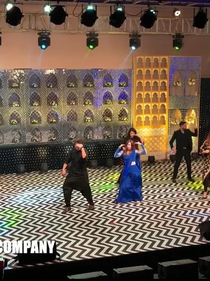 The groomsquad brought all the swag to the stage with this high-energy performance. The chevron-patterned floor and ornate backdrop added to the grand feel.