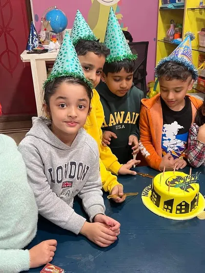Happy birthday to the little man! We love celebrating birthdays here with cake, party hats, and lots of fun games. It’s a party with all your friends.