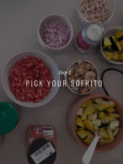 Step 2 of our stew workshop: picking your sofrito. We show you how to create a flavour base by sweating finely diced aromatics like onion, carrot, and celery.