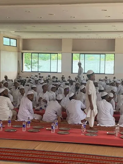 Serving the community at Mahed Al Uloom Al Islamia Madrasa. It is a privilege to be a part of these gatherings and to share our love for food.