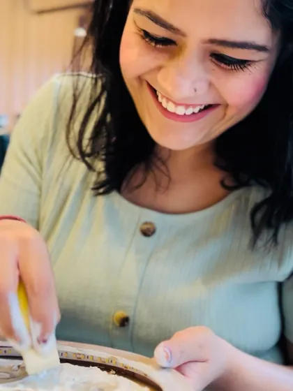 The smile says it all. The joy of creating something beautiful and functional with your own hands is what this workshop is all about.