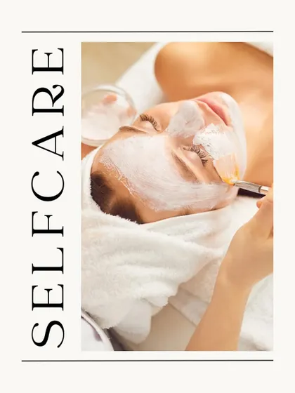 A moment of pure self-care. A custom face mask is being applied to deeply cleanse and nourish the skin, a key step in all our signature facial treatments.