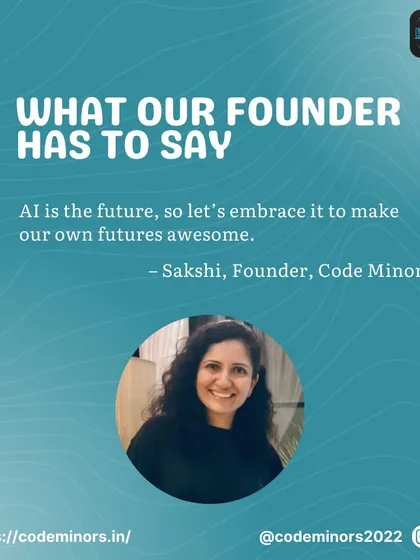 As our founder, Sakshi, often says, AI is the future, and embracing it is key to building our own success. This belief is at the core of everything we do, from teaching the next generation of coders to helping businesses innovate and grow with smart technology.