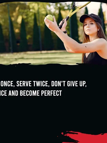 Don't give up. The path to becoming a perfect player is paved with practice. Serve once, serve twice, and keep going until you get it right.