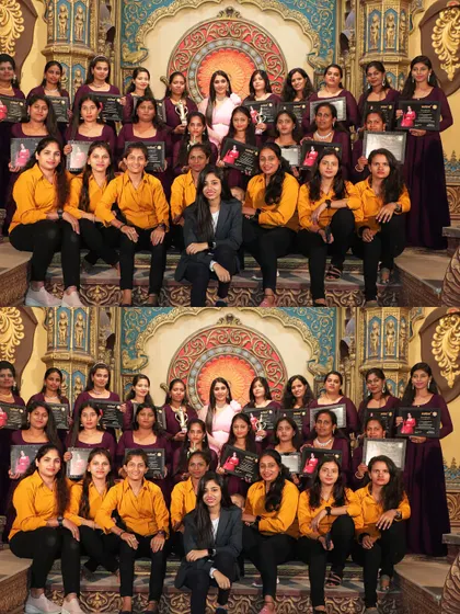 Two batches of my amazing students celebrating their graduation day together. It's a pleasure to see so many empowered individuals ready to make their mark in the beauty world.