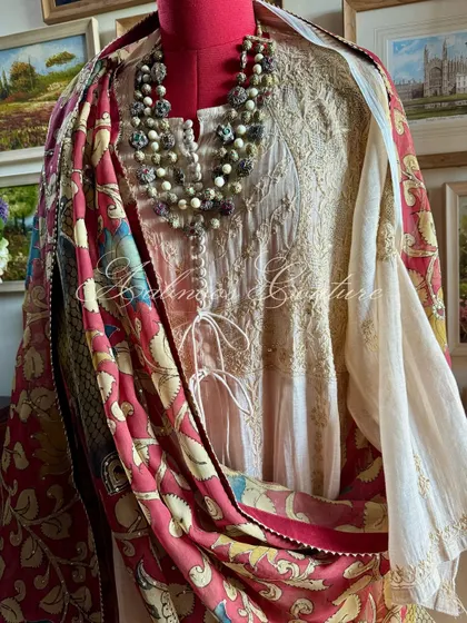 A final styled shot of the Anarkali, demonstrating its timeless appeal and sophisticated silhouette.