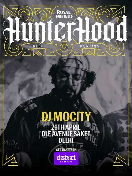 A gritty, stylish poster for a Royal Enfield event in Delhi. I am often booked for brand events that have a cool, alternative, and edgy identity.
