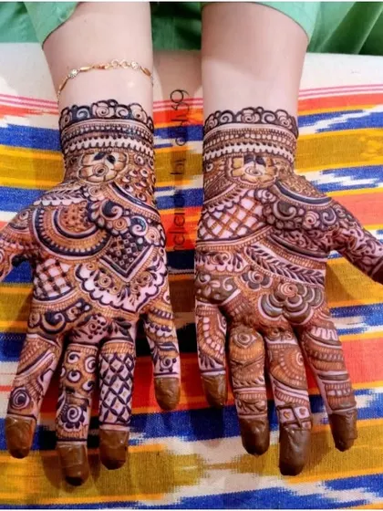 A lovely design for a festive occasion, featuring a mix of traditional Indian patterns with a clean, modern layout.